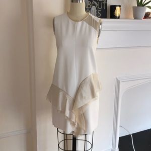 Zara organza ruffle dress